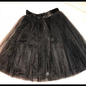 Black Tulle Skirt